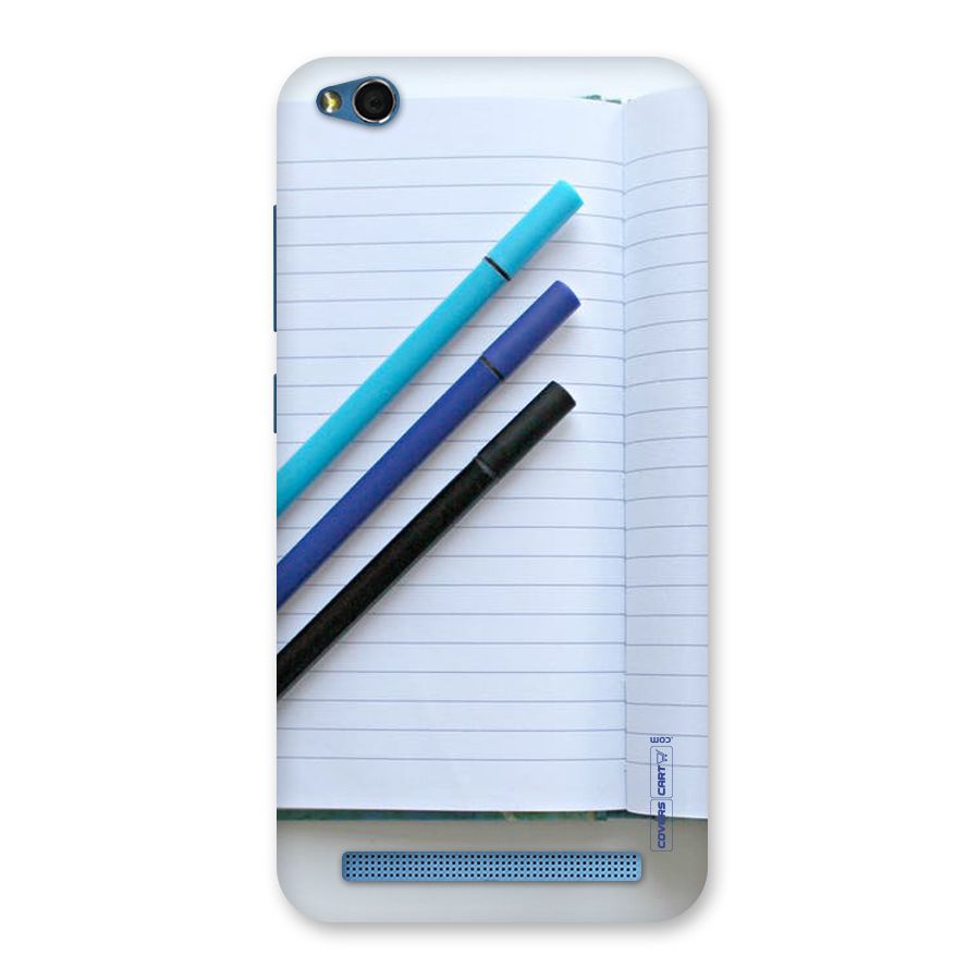 Notebook And Pens Back Case for Redmi 5A