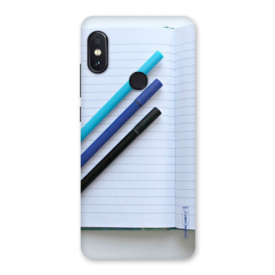 Notebook And Pens Back Case for Redmi Note 5 Pro