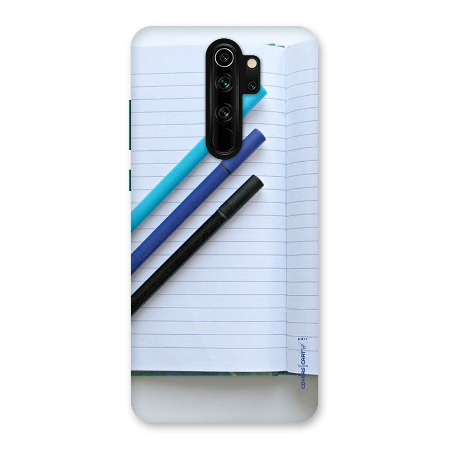 Notebook And Pens Back Case for Redmi Note 8 Pro