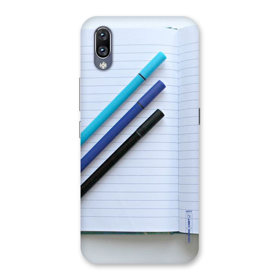 Notebook And Pens Back Case for Vivo NEX