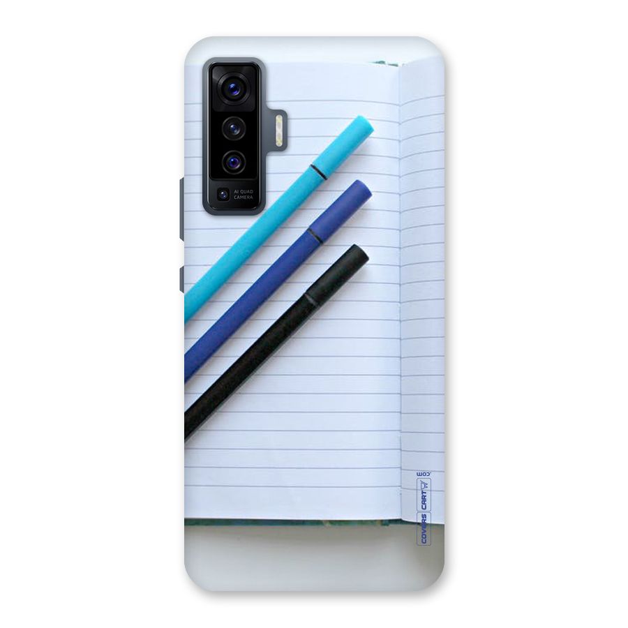 Notebook And Pens Back Case for Vivo X50