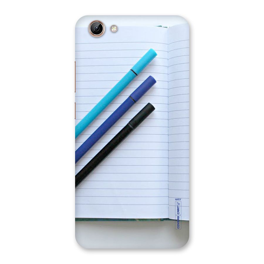 Notebook And Pens Back Case for Vivo Y71