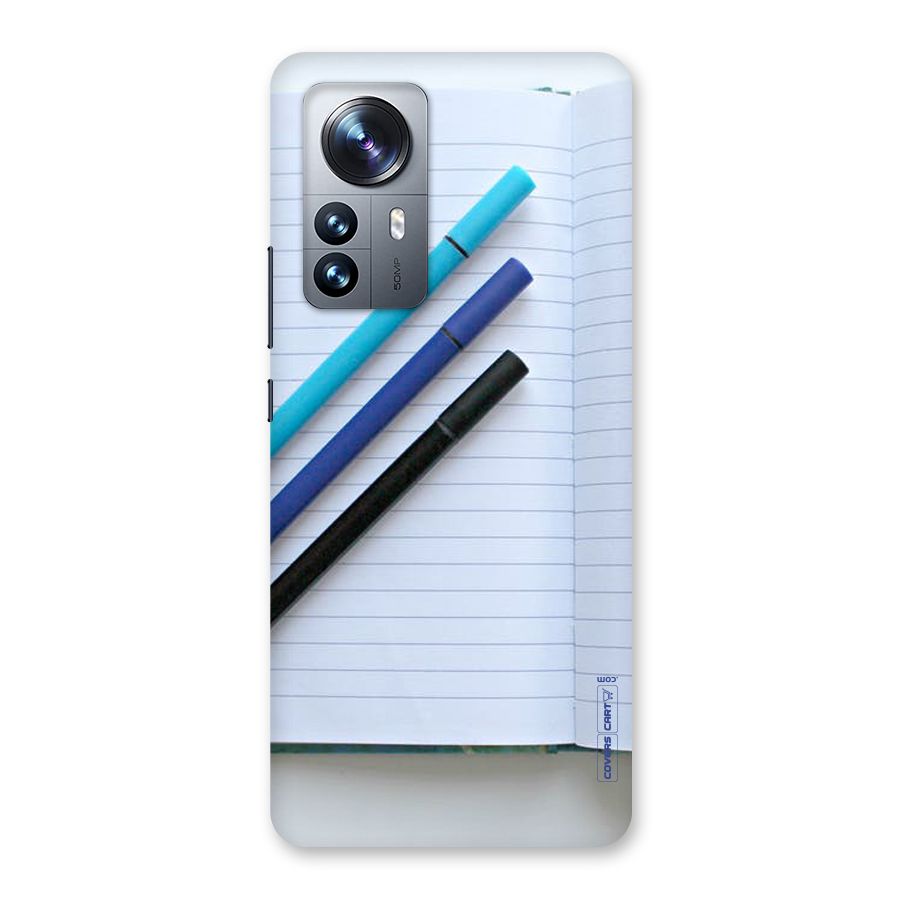 Notebook And Pens Back Case for Xiaomi 12 Pro