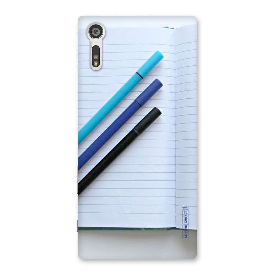Notebook And Pens Back Case for Xperia XZ