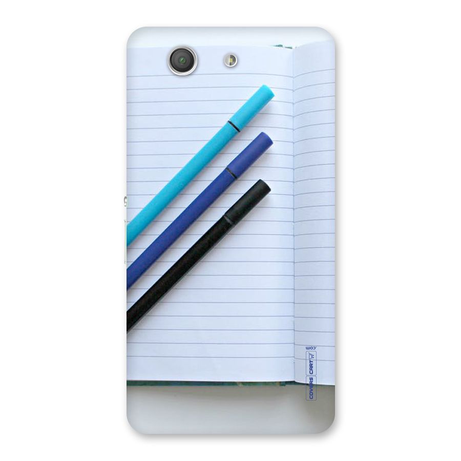 Notebook And Pens Back Case for Xperia Z3 Compact