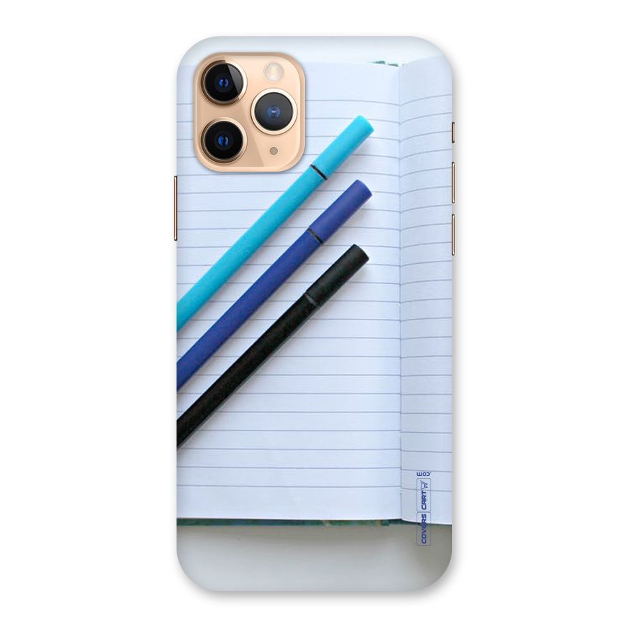 Notebook And Pens Back Case for iPhone 11 Pro