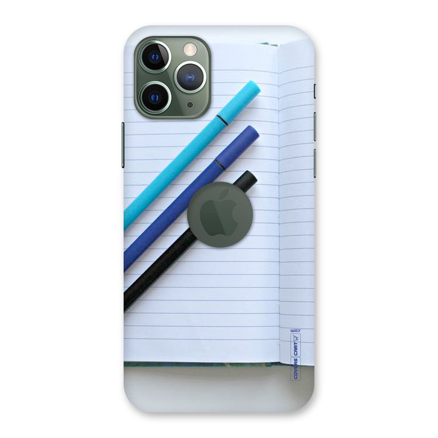 Notebook And Pens Back Case for iPhone 11 Pro Logo  Cut