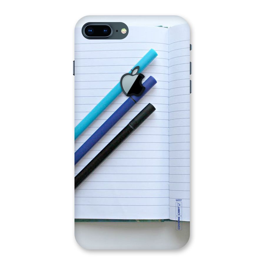 Notebook And Pens Back Case for iPhone 7 Plus Apple Cut