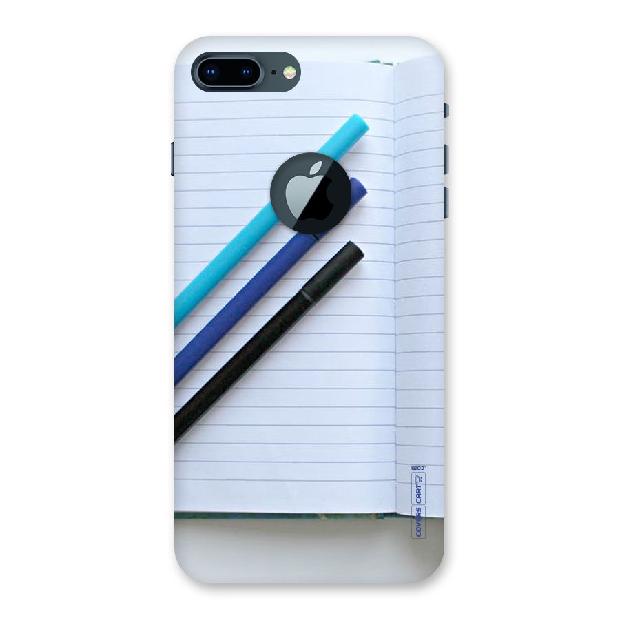 Notebook And Pens Back Case for iPhone 7 Plus Logo Cut