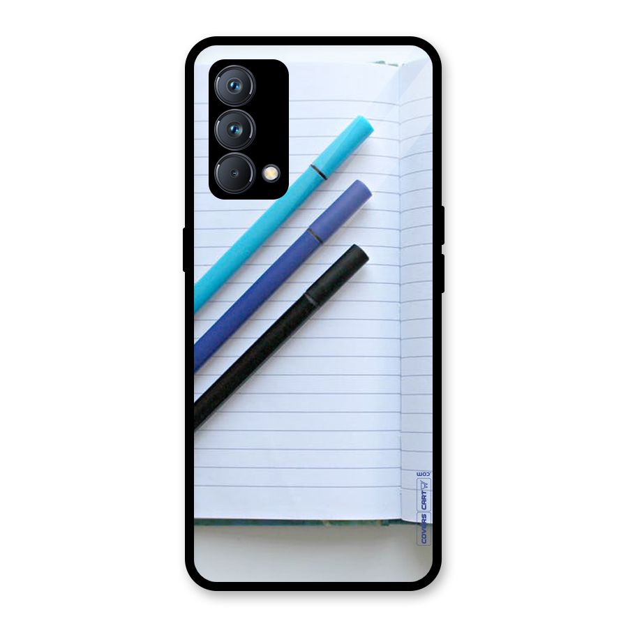 Notebook And Pens Glass Back Case for Realme GT Master Edition