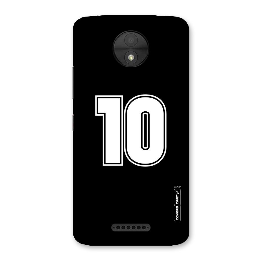 Number 10 Back Case for Moto C