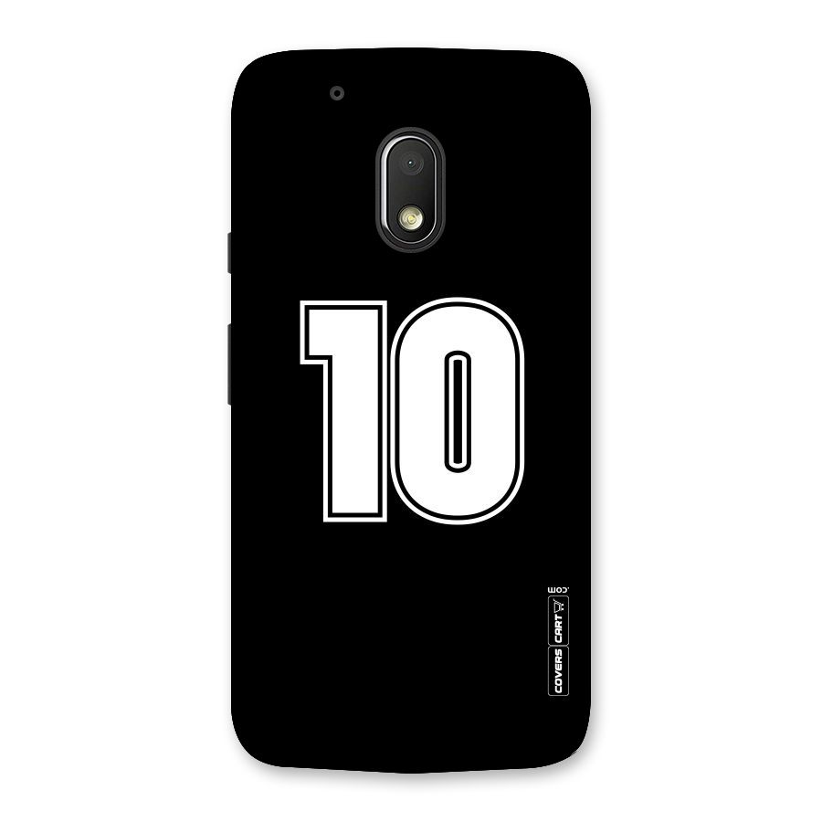 Number 10 Back Case for Moto G4 Play
