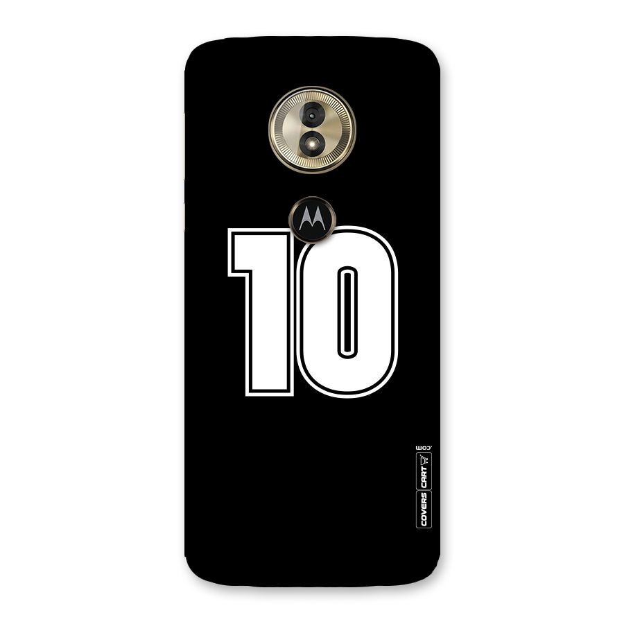Number 10 Back Case for Moto G6 Play