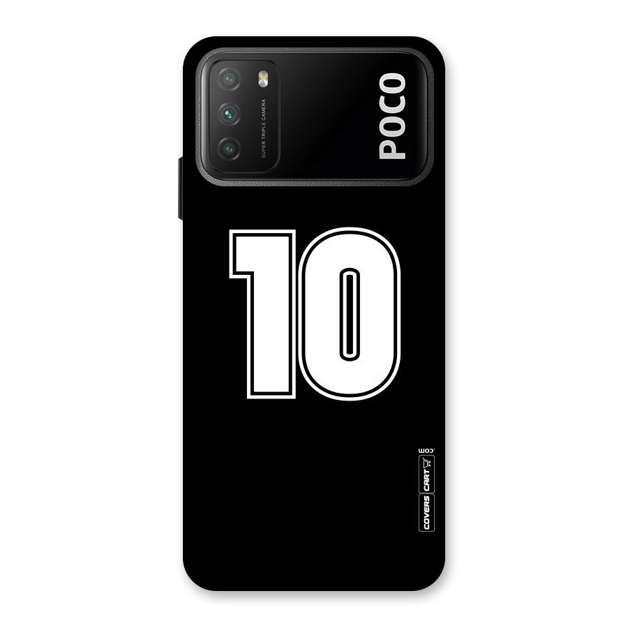 Number 10 Back Case for Poco M3