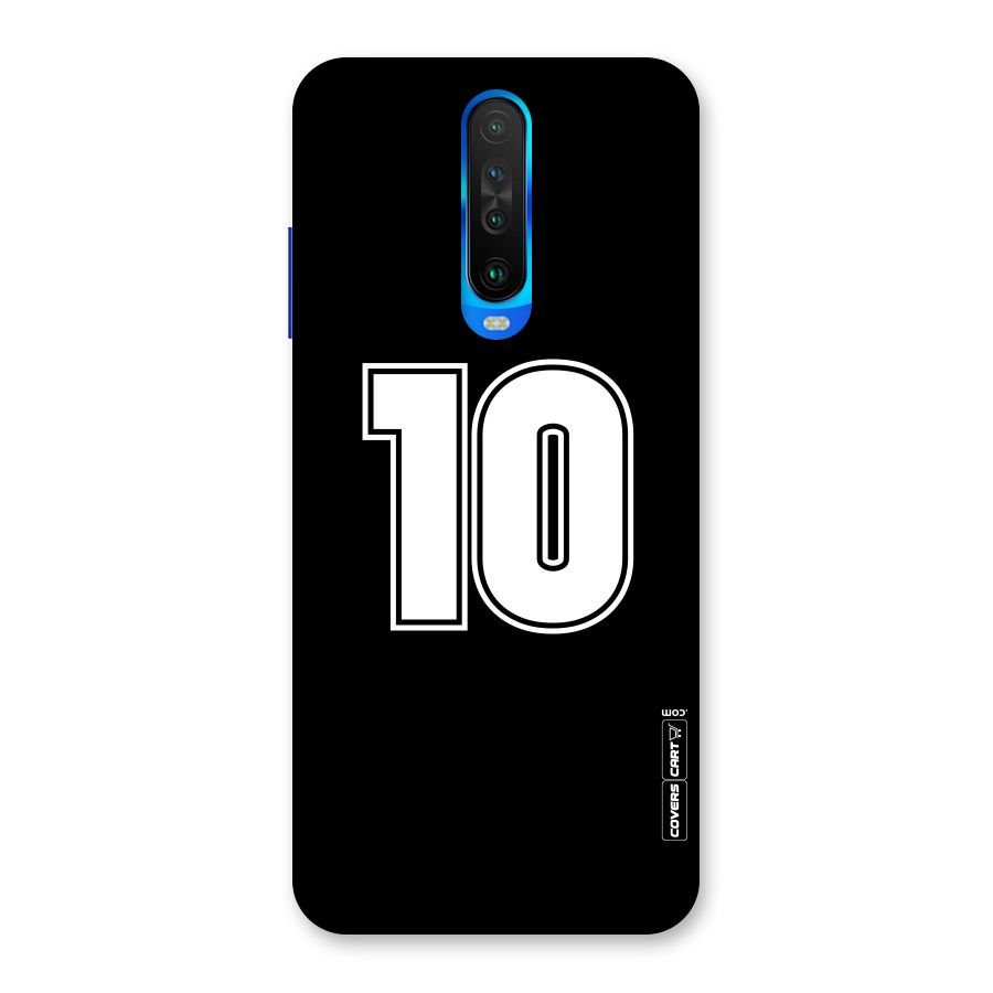 Number 10 Back Case for Poco X2