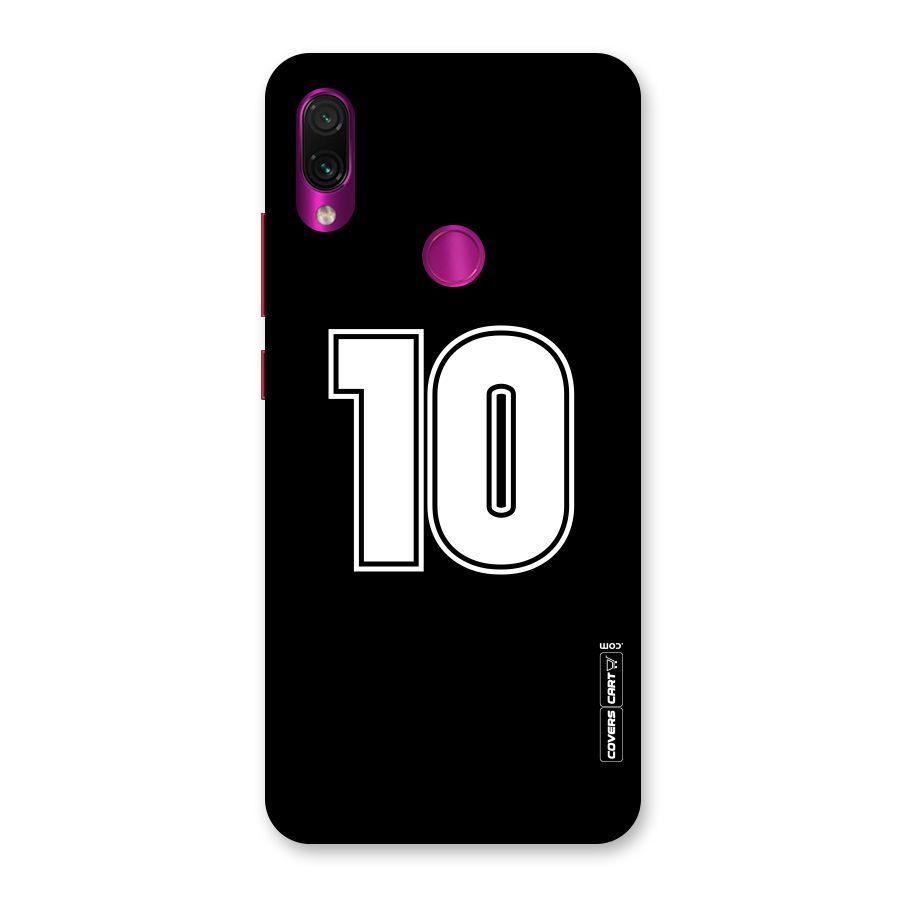 Number 10 Back Case for Redmi Note 7 Pro