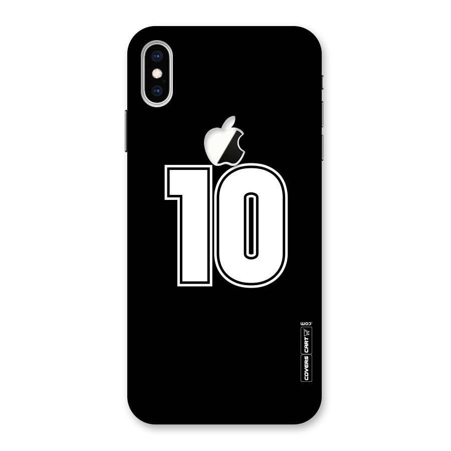 Number 10 Back Case for iPhone XS Max Apple Cut