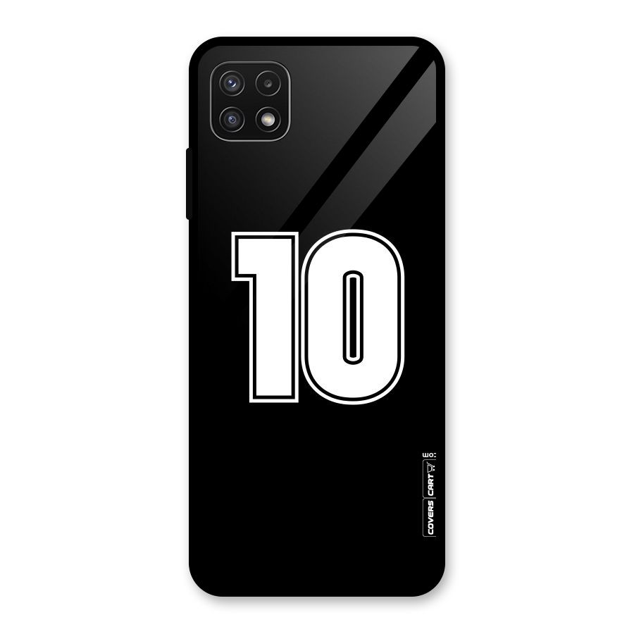 Number 10 Glass Back Case for Galaxy A22 5G