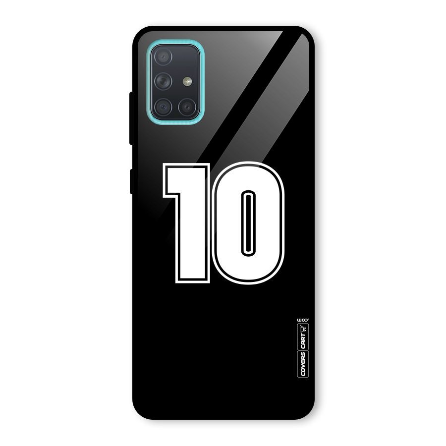 Number 10 Glass Back Case for Galaxy A71