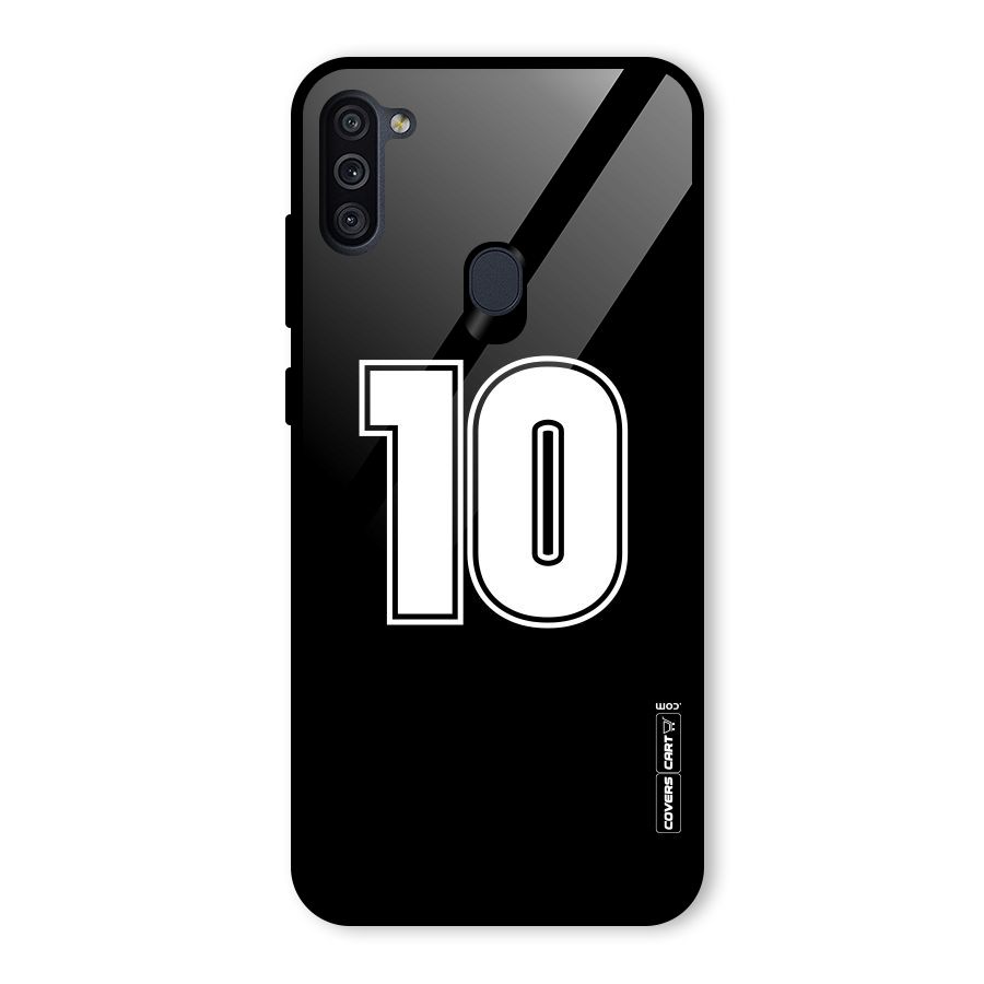 Number 10 Glass Back Case for Galaxy M11