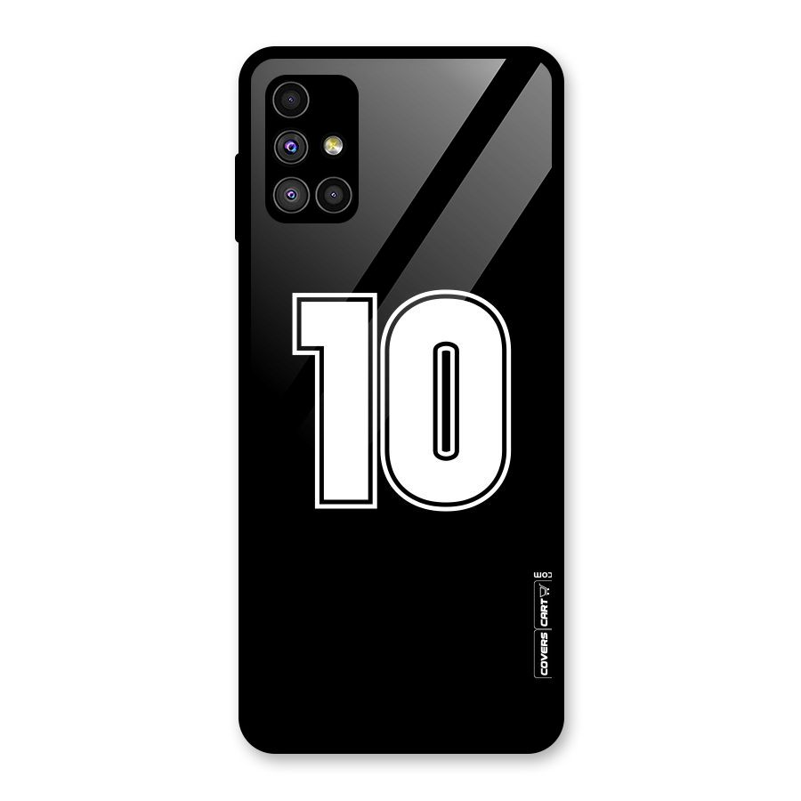 Number 10 Glass Back Case for Galaxy M51