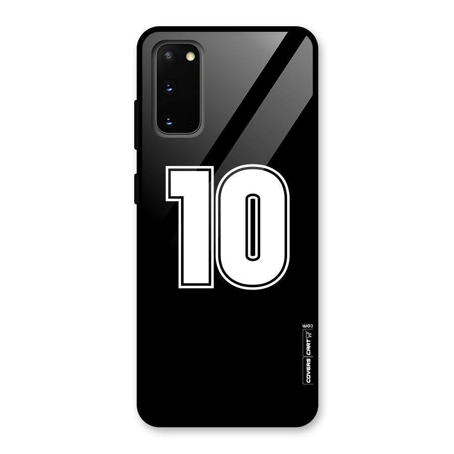 Number 10 Glass Back Case for Galaxy S20