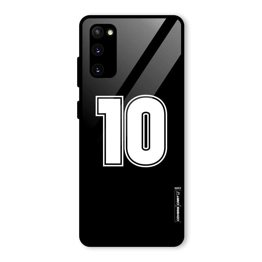 Number 10 Glass Back Case for Galaxy S20 FE 5G