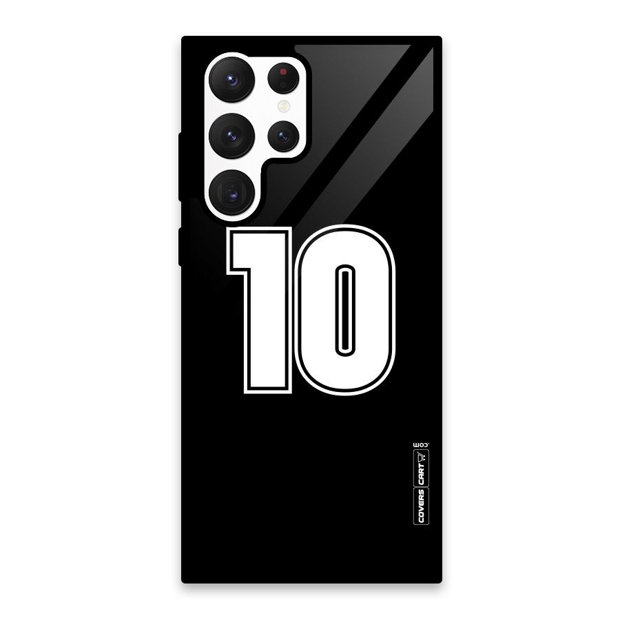 Number 10 Glass Back Case for Galaxy S22 Ultra 5G