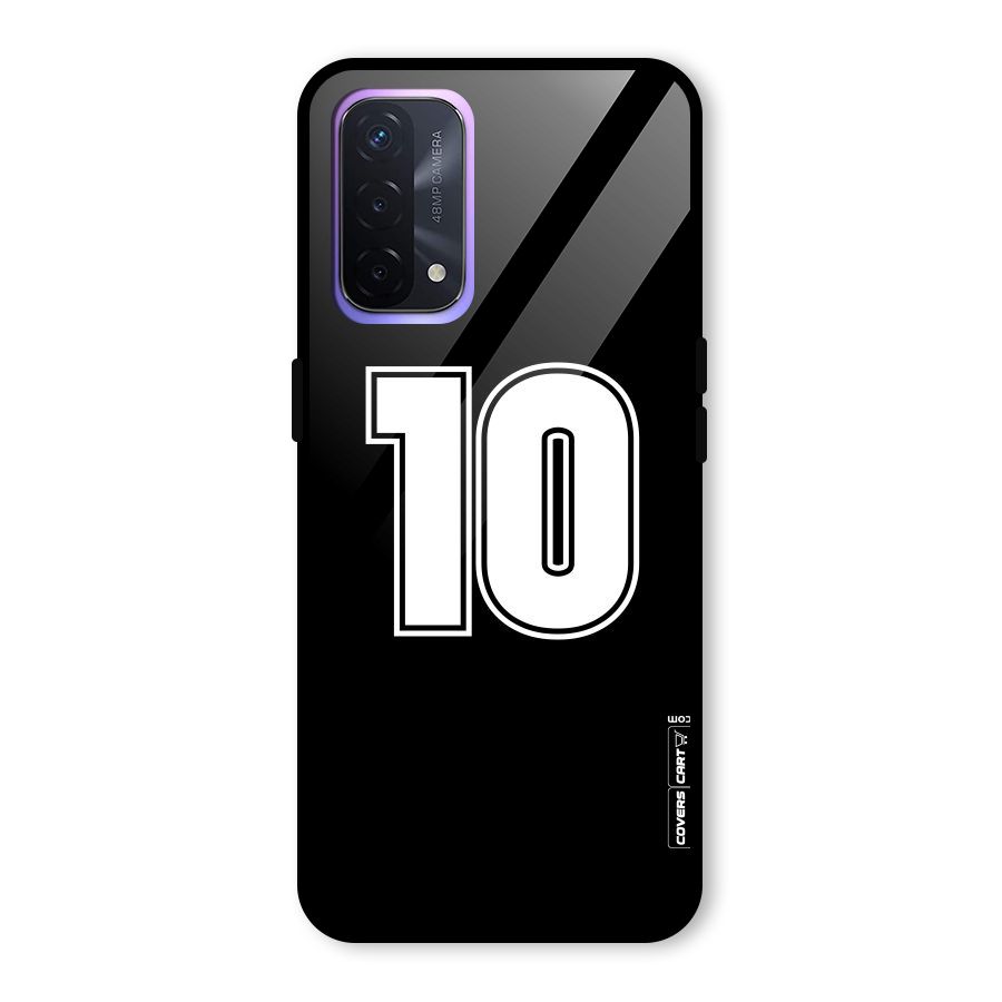 Number 10 Glass Back Case for Oppo A74 5G