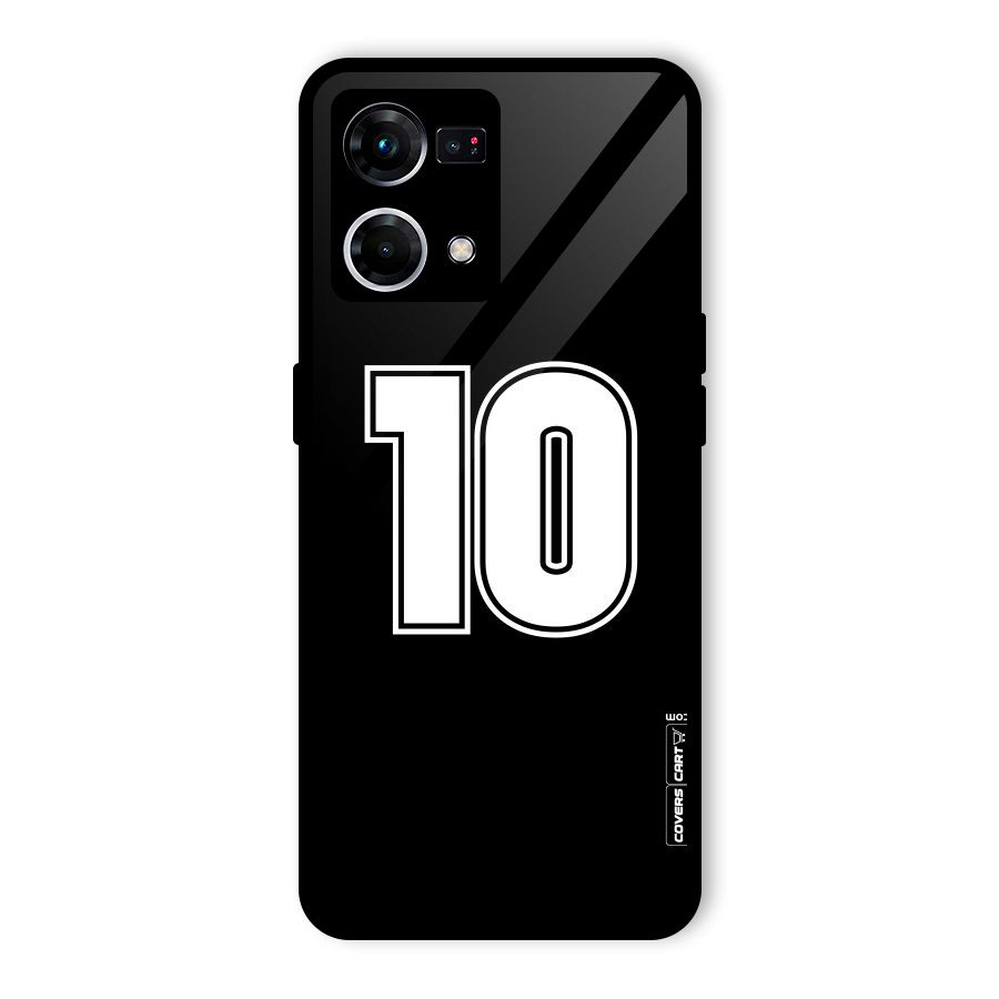 Number 10 Glass Back Case for Oppo F21 Pro 4G