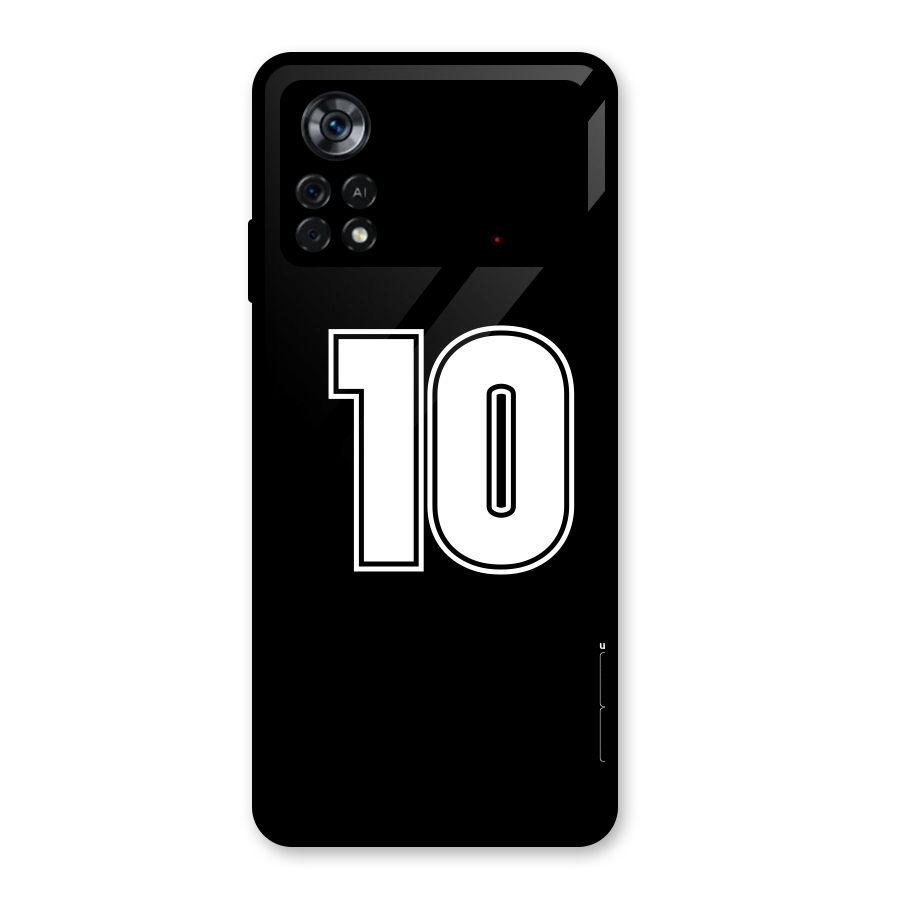 Number 10 Glass Back Case for Poco X4 Pro 5G