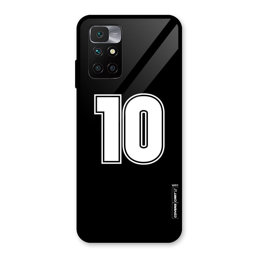 Number 10 Glass Back Case for Redmi 10 Prime