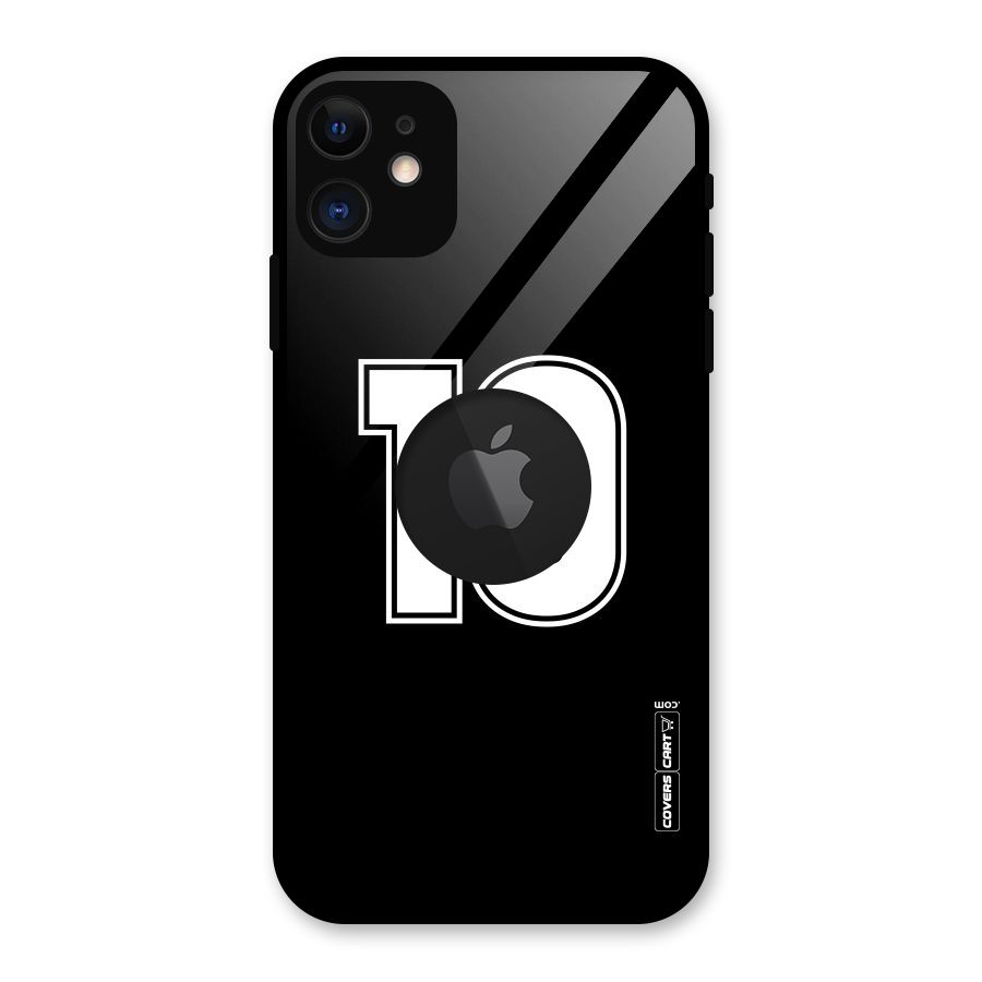 Number 10 Glass Back Case for iPhone 11 Logo Cut