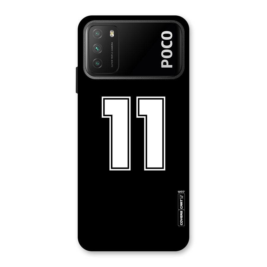 Number 11 Back Case for Poco M3