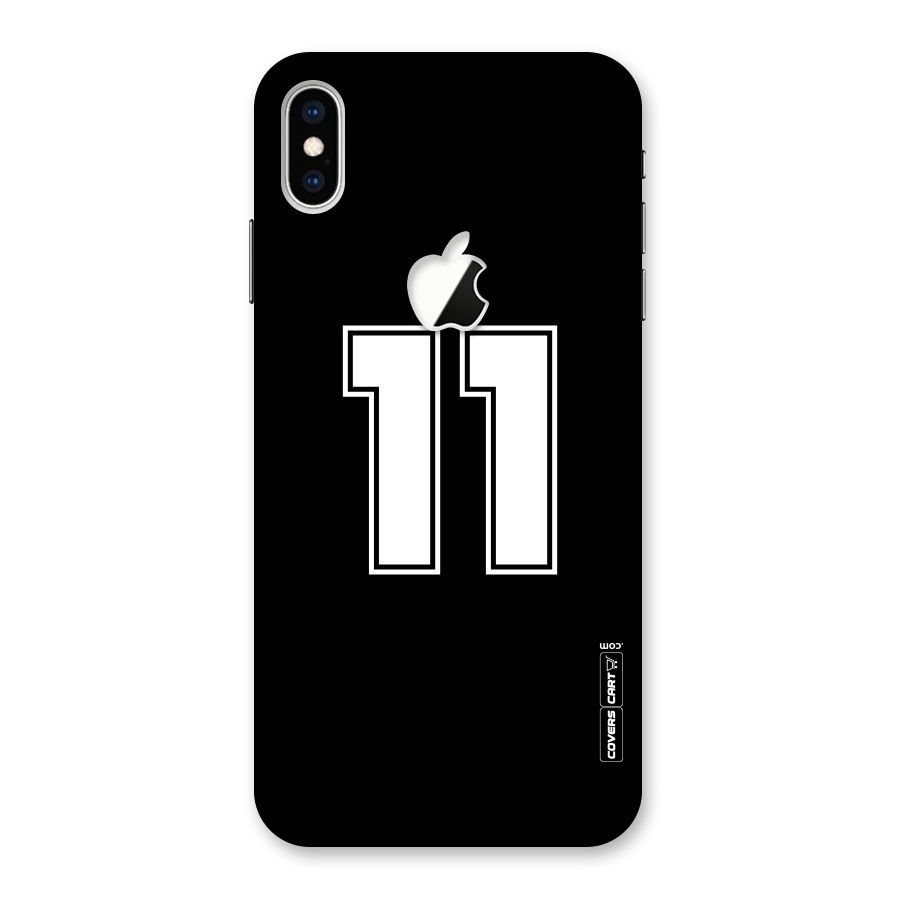 Number 11 Back Case for iPhone XS Max Apple Cut