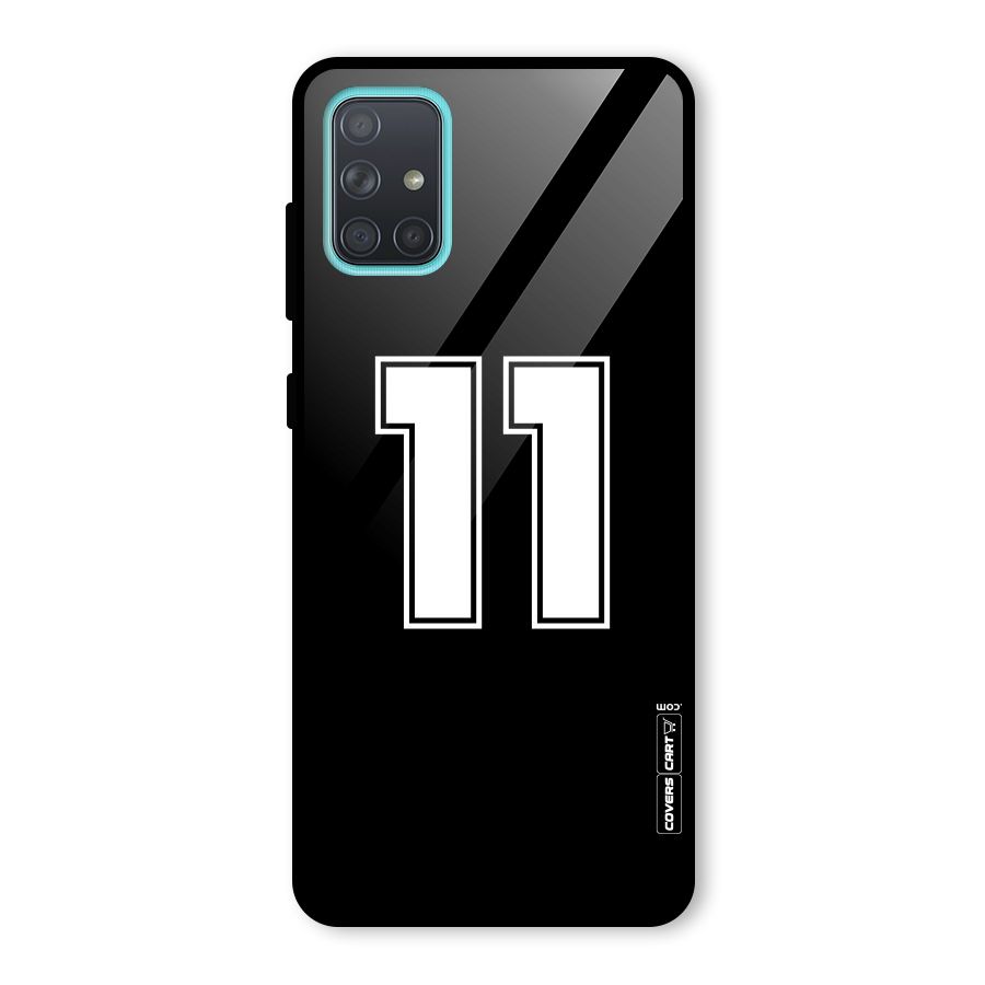 Number 11 Glass Back Case for Galaxy A71