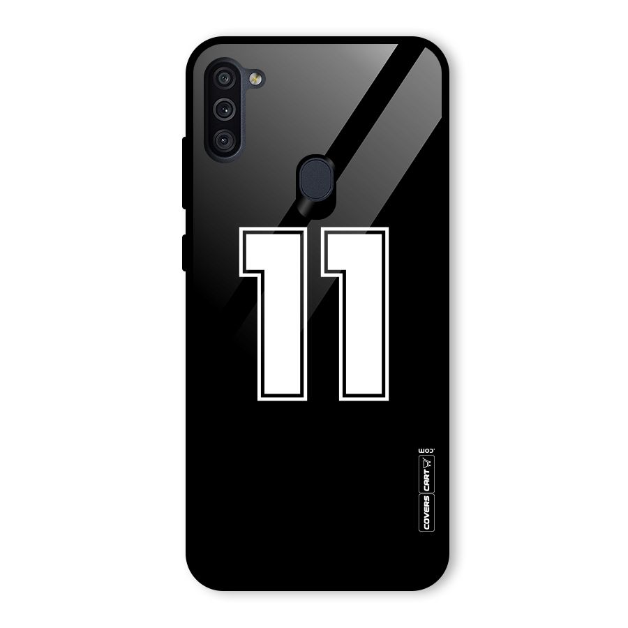 Number 11 Glass Back Case for Galaxy M11
