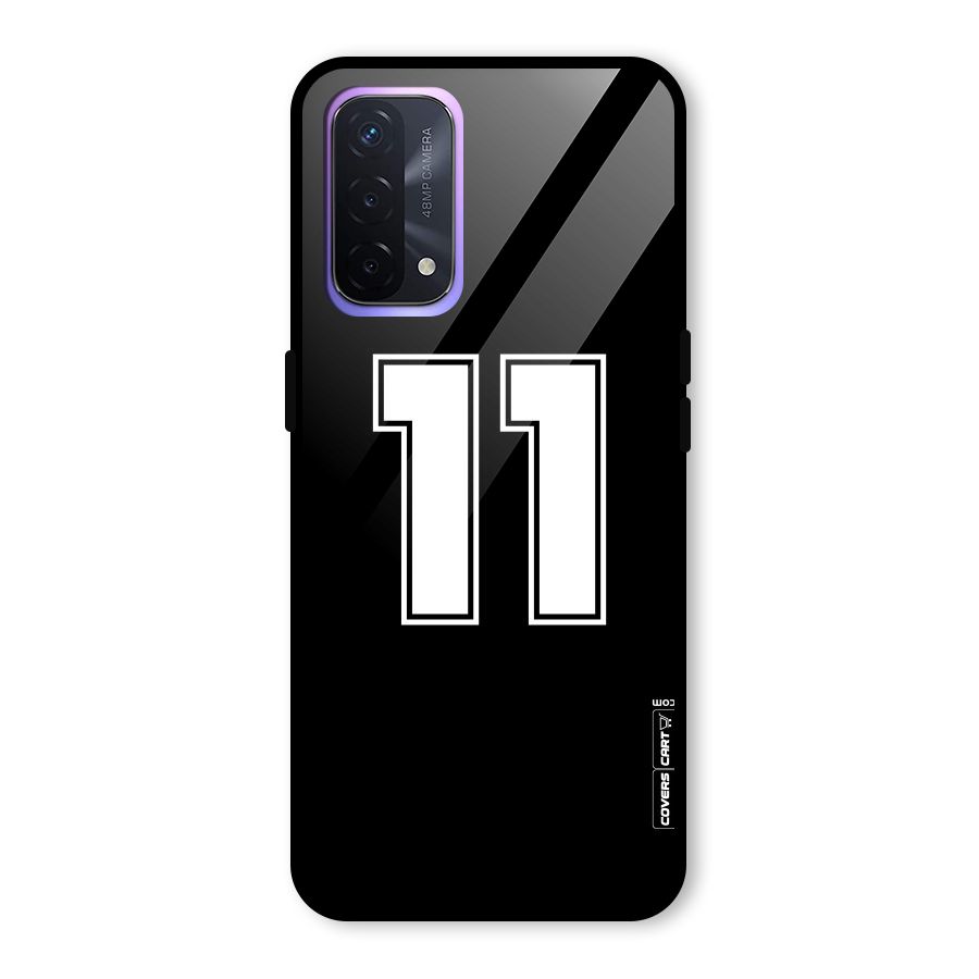 Number 11 Glass Back Case for Oppo A74 5G