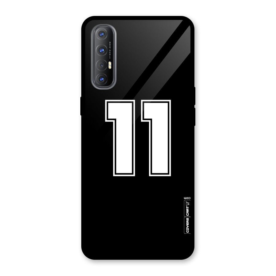 Number 11 Glass Back Case for Oppo Reno3 Pro