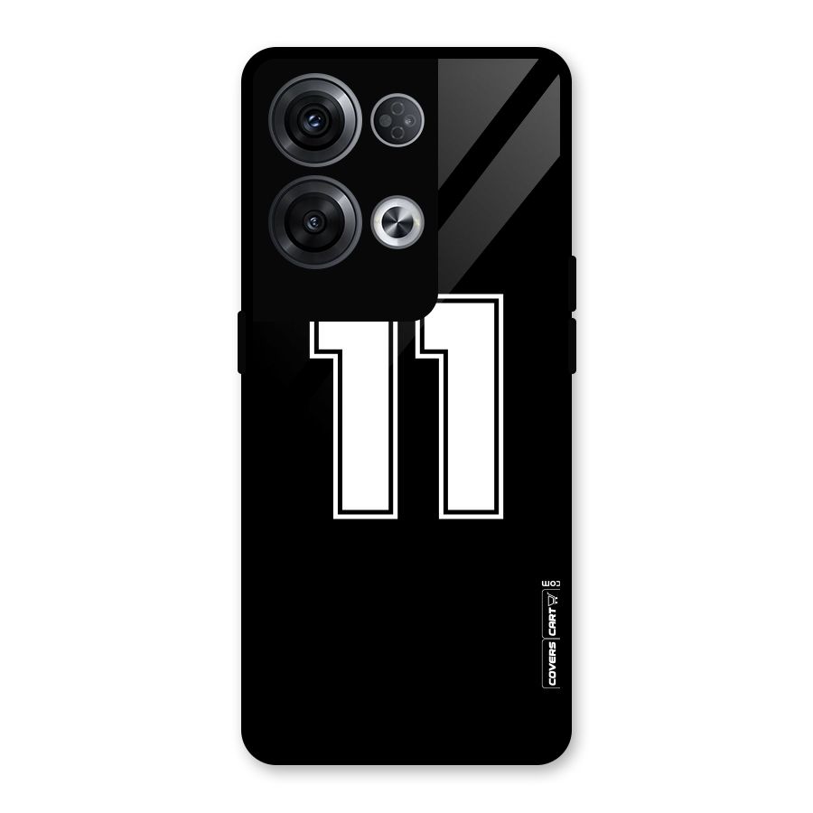 Number 11 Glass Back Case for Oppo Reno8 Pro 5G