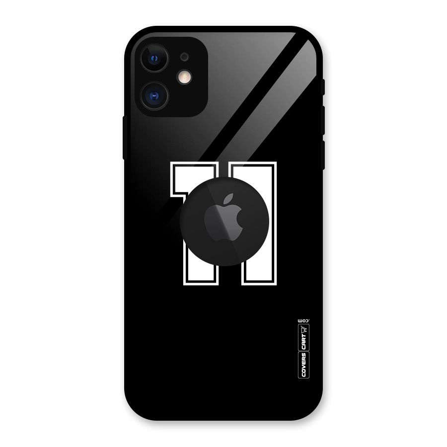 Number 11 Glass Back Case for iPhone 11 Logo Cut