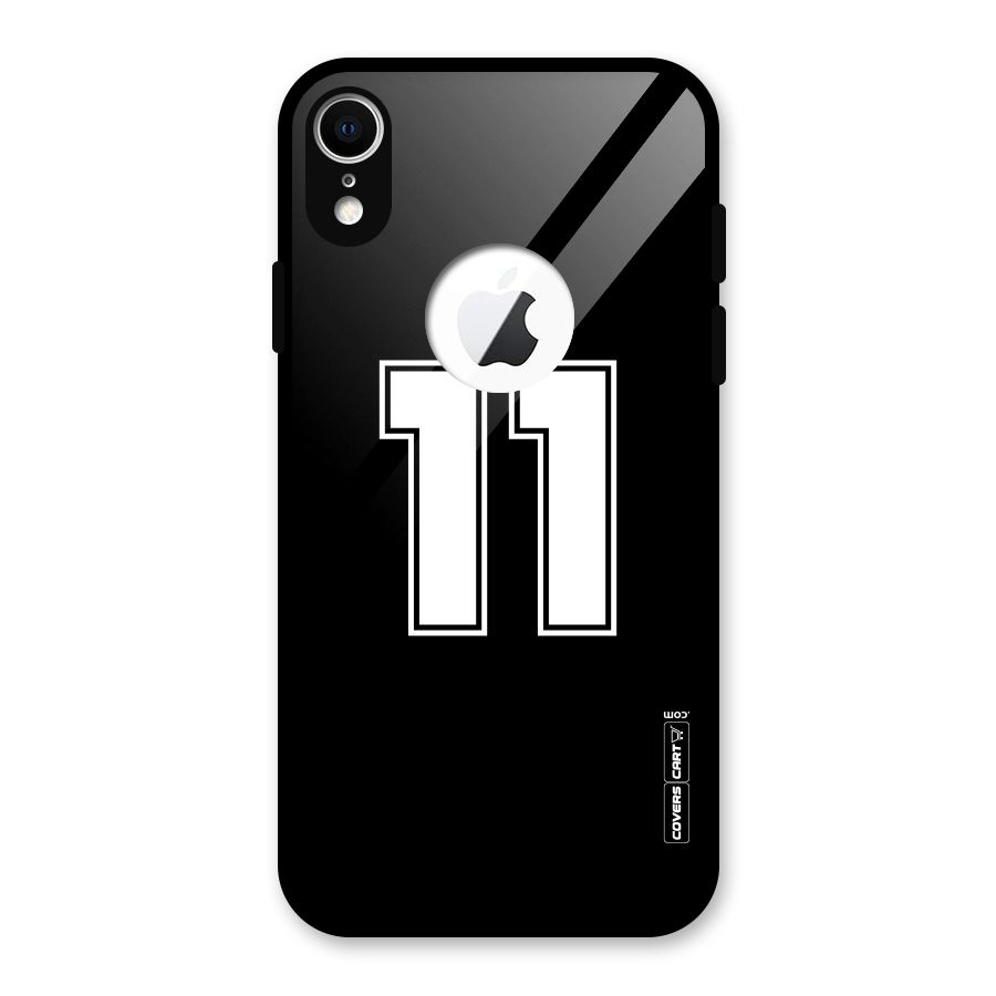 Number 11 Glass Back Case for iPhone XR Logo Cut