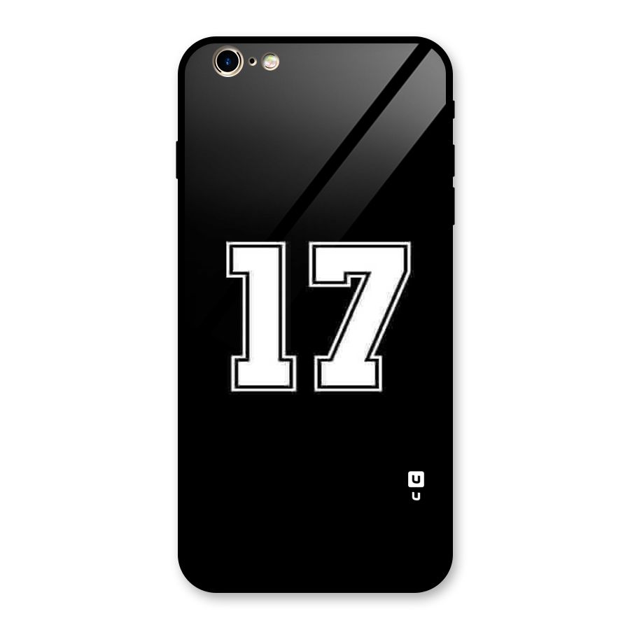 Number 17 Glass Back Case for iPhone 6 Plus 6S Plus