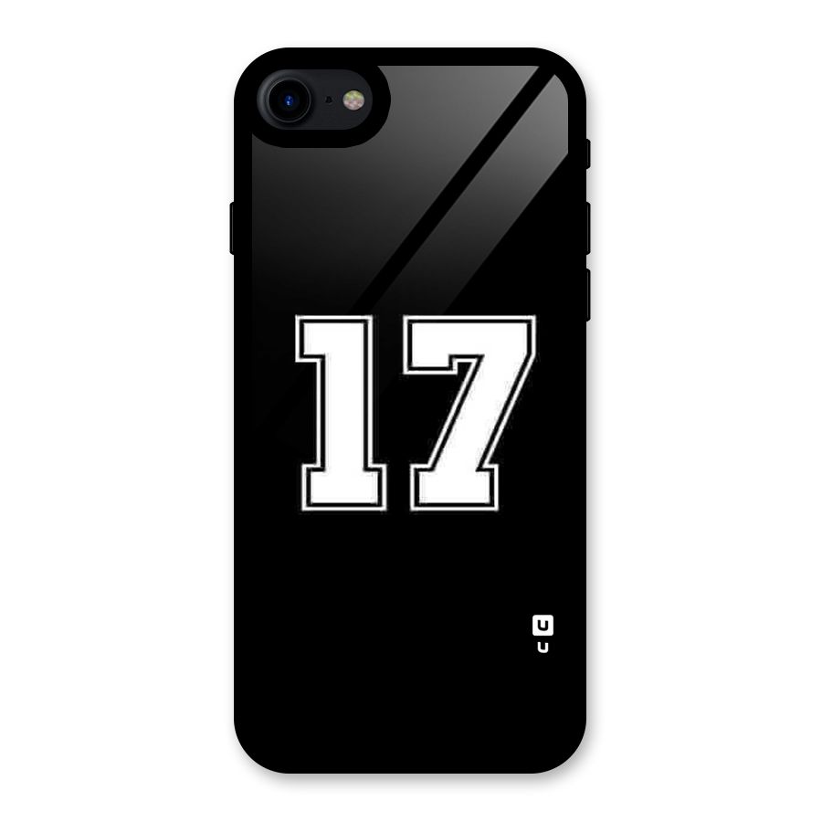 Number 17 Glass Back Case for iPhone 7