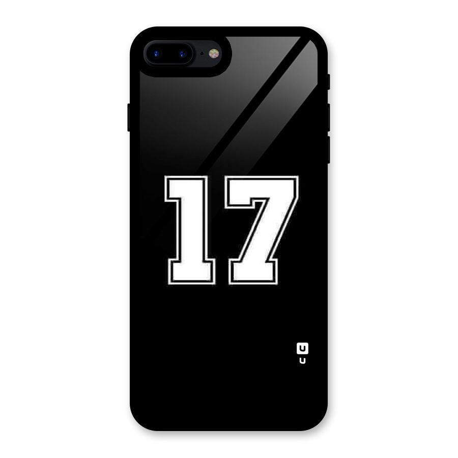 Number 17 Glass Back Case for iPhone 8 Plus
