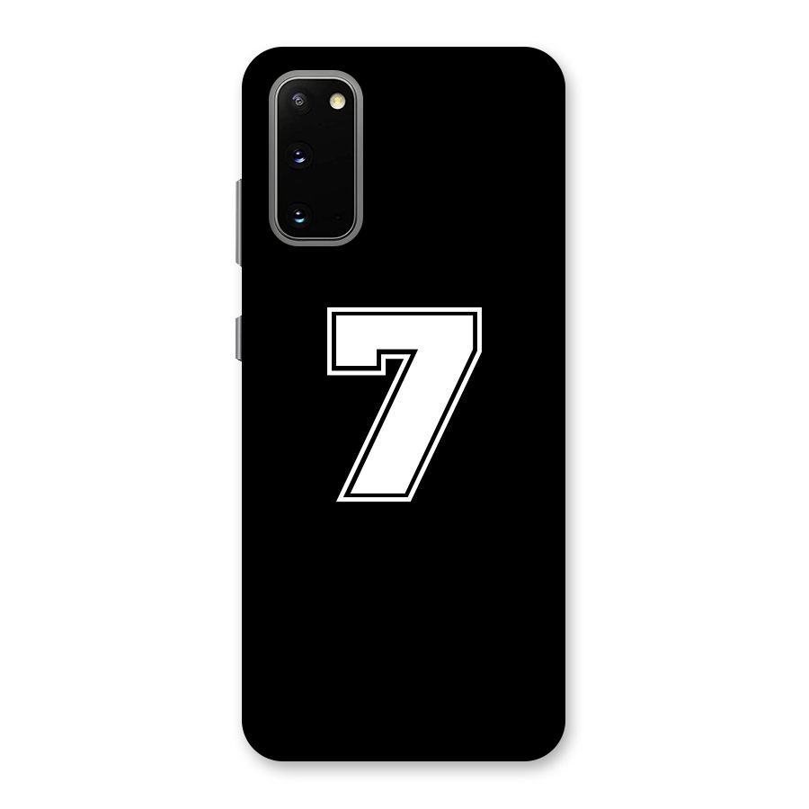 Number 7 Back Case for Galaxy S20