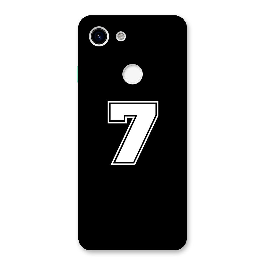Number 7 Back Case for Google Pixel 3