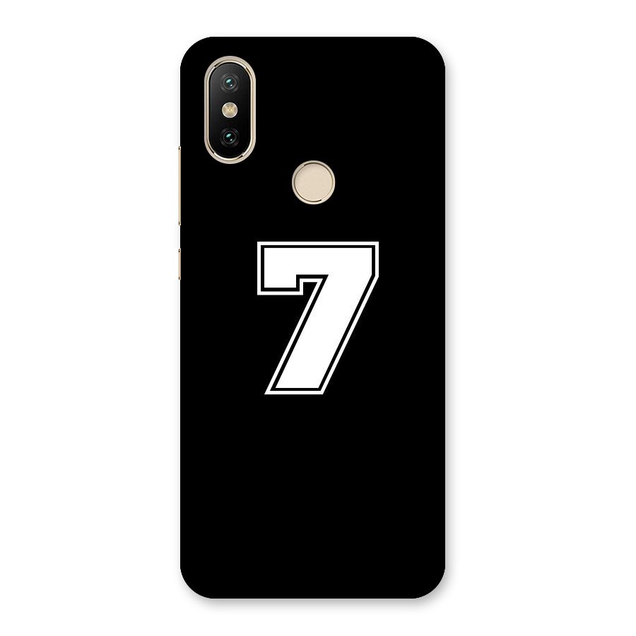 Number 7 Back Case for Mi A2
