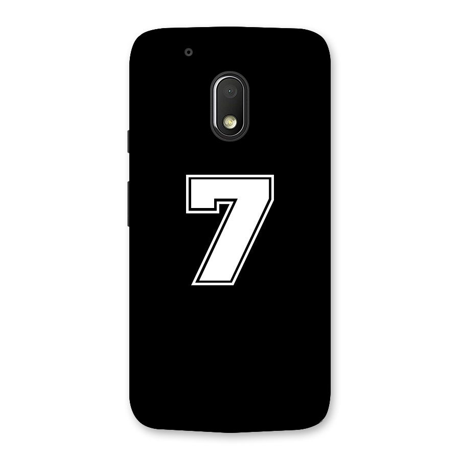 Number 7 Back Case for Moto G4 Play