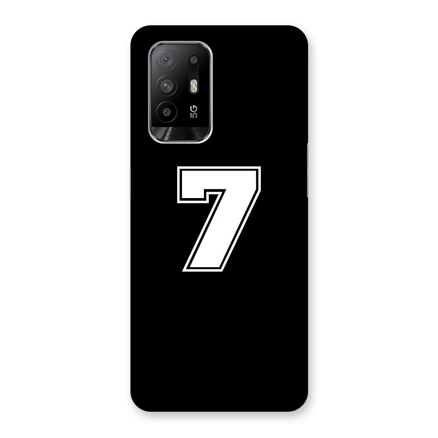 Number 7 Back Case for Oppo F19 Pro Plus 5G